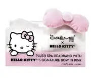 The Creme Shop x Hello Kitty Limited Edition Pink Plush Spa Headband White