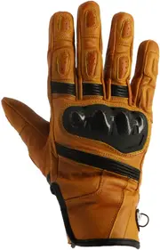 Helstons Sport perforated Motorcycle Gloves, black-gold, Size L for Men Black Gold