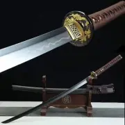 Japanese Samurai Sword Katana T10 Steel Clay Tempered Razor Sharp Full Tang