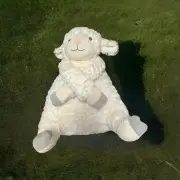 First Impressions White Lamb Sheep 12" Plush Stuffed Animal Baby Toy Corduroy