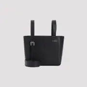 [Valextra] Valextra-Black Bucket Mini Bag-Donna OS OS