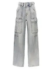 [Marant Etoile] Marant Etoile-Heilani Jeans Celeste-Donna 38FR Light Blue