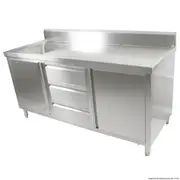 Modular Systems Cabinet With Left Sink SC-7-1800L-H - SC-7-1800L-H