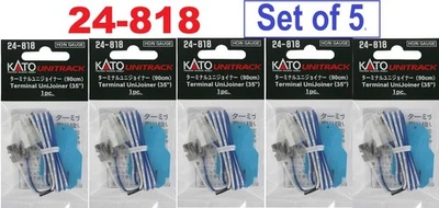 KATO N Gauge Terminal Uni-Joiner 90cm 24-818 Model Train Supplies Set of 5 NEW