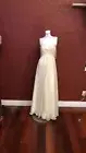 AMELIA COUTURE #622 MAXI CHIFFON DRESS COCKTAIL/PARTY WEDDING /FORMAL BEIGE 10