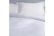 Canningvale Alessia Quilt Cover Set Bamboo Cotton Home Bedding White