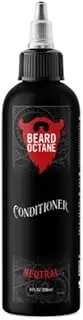 Beard Octance: Neutral Beard Conditioner – Unscented Hydrating & Softening Beard Treatment – Promotes Healthy Beard Growth & Reduces Itch – All-Natural Formula