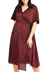 TS TAKING SHAPE plus sz S / 16 Women In Love Wrap Dress races event party NWT!