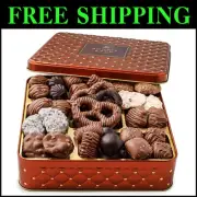 Indulgent Chocolate Gift Basket in Keepsake Tin - 15 Flavors for Any Celebration