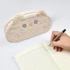 Cartoon Cat Pencil Case Plush Cosmetic Bag Cute Pen Bag Girls Gift
