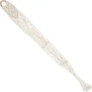 Alasum Handwoven Macrame Ukulele Hanger Elegant Wall Mount Storage for Musical Instruments Rustic Home Decor Durable Easy to Install Woven Ukulele Hanger