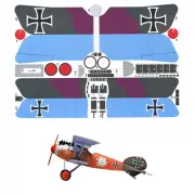 1:33 Britain Albatross D.V Fighter Paper DIY Model Souvenir Gift Toy For Kids