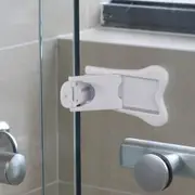 2Pcs Sliding Door Lock Child Safety Sliding Window Lock Double Sided Tape Easy Install