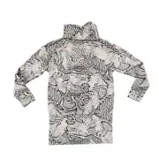 NWT White House Black Market Funnel Neck Snit Tunic Snakeskin Small Zip Collar