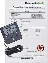 Calibrated Digital Fridge Freezer Thermometer With 2 Point Traceable Calibration Certificate