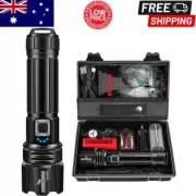 LED Torch Rechargeable Flashlight 10000 Lumens Heavy Duty, Light Weight Torch AU