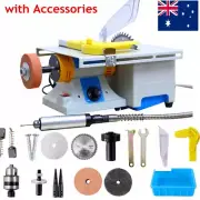 220V Jewelry Rock Polishing Buffer Machine Bench Grinder Kit 350W 10000r/min AU