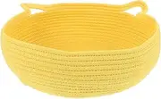 ibasenice Round Cat Bed Comfortable Cotton Rope Nest for Small Pets Durable and Stylish Pet Sleeping Basket for Home Decor Easy to Clean for Puppies and Kittens