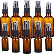 VICASKY 10Pcs Refillable Glass Spray Bottles Small Travel Friendly Leak Containers for Essential Oils Perfumes and Face Sprays Durable and Lightweight Design
