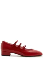Carel Ariana Patent Leather Mary Jane Flats - Red - 36 (IT36 / UK3) 36 (IT36 / UK3)