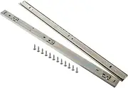 ARTIBETTER 2pcs Slide Drawer Drawers Ball Bearing Slides Rails Rack Keyboard Slide Accessories Cabinet Furniture Slides Computer Keyboard Tray Keyboard Slide Tray Silver Galvanized Iron