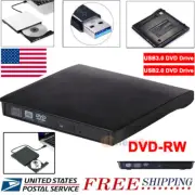 USB External DVD CD Hard Disc Burner Player Reader Optical Drive for PC Laptop