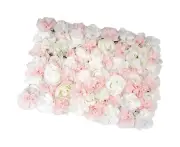 Artificial Flower Wall Rose Wall Fake Flowers Wall Backdrop Wedding Decoration for Indoor Outdoor - Pink
