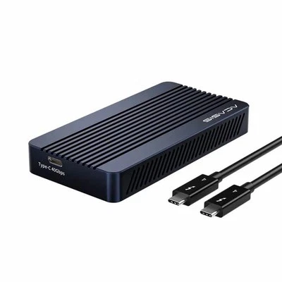 Acasis 40Gbps M.2 NVMe SSD Enclosure - Thunderbolt 3/4 USB4 Tool-Free-with Fan