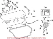 Genuine OEM Deck Lid Lift Support for Toyota 6453006010