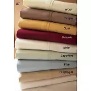 Gracy Bedding 1000TC Egyptian Cotton 1 PC Valance AU Double Size Solid Colors