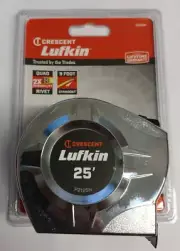 LUFKIN P2125N 1X25' CHROME TAPE MEASURE