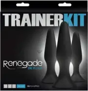 Renegade - 3 Piece Sliders Trainer Kit Black Butt Plugs
