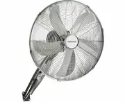 Heller Chrome Wall Mount Fan/Remote Control/3 Speed/Timer/Air Cooler 40cm