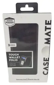 Case-Mate Wallet Folio Leather Folding Case for Galaxy Note20 Ultra 5G