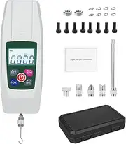 Digital Gauge 500N/50kg/110lb/1800oz Push and Pull Tester Meter Dynamometer with 4 Measurement Units N Kg Lb Oz Automatic Backlight Buzzer Alarm Function 1% Accuracy