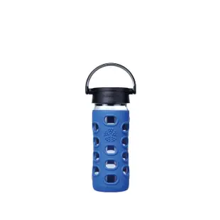 【lifefactory】藍色 玻璃水瓶平口350ml(CLAN-350-BLB)