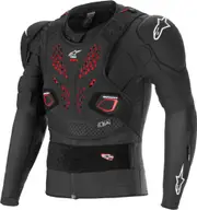 Alpinestars Bionic Pro V3 Plasma Protector Jacket, black-red, Size S for Men Black Red