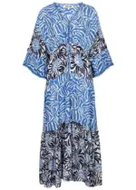 Diane Von Furstenberg Boris Printed Midi Dress - Blue - S S
