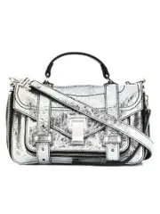 Proenza Schouler PS1 Tiny Zip Metallic