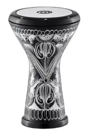 Meinl Percussion Aluminum Doumbek Egyptian Goblet Drum Darbuka, Hand Engraved