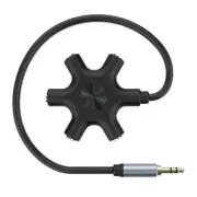 Headsets Adapter Microphones Headphone Splitter 3.5mm Male to 3.5mm Female 5