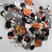 15 g of mixed Halloween Pumpkin Sequin Mix for sewing, cardmaking & Crafts