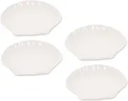 Hoement Ceramic Condiment Dish Tea Bag Holder Decorative Tray Snack Platter Tea Bag Storage Holder Organizer Sauce Dish Sushi Soy Dipping Bowls