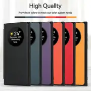 unbrand Case for Samsung Galaxy S24, Smart Sleep/Wake Up Function View Window Premium Leather Flip Cover with Card Slot, Kickstand Wireless Chargin...