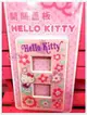 小花花日本精品♥ Hello Kitty 開關蓋板(雙孔)粉色側姿花朵翹屁股33116402