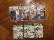 7 Packs Mustad Ultra Lock Hooks, 3/0, 4/0