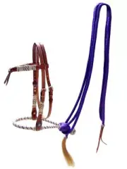 Showman ® Medium Oil Futurity Knot Bosal Headstall