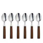 Broggi Dakar Acacia Espresso Spoons, Set of 6