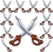 Rcanedny 20 Pieces Inflatable Pirate Sword Halloween Pirate Balloons Pirate Sword Toys for Party Supplies Halloween Theme Party Favours Decorations