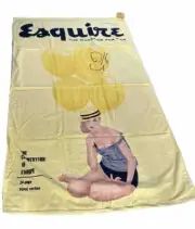 Vintage Esquire Magazine Beach Sheet/Towels (40x70)
